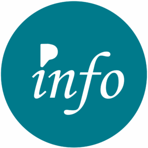 Icon mit "Info" auf grünem Hintergrund